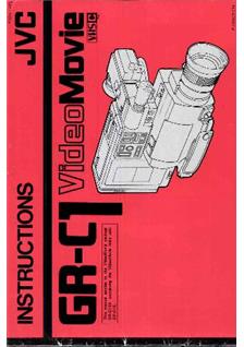 JVC GR C 1 manual. Camera Instructions.